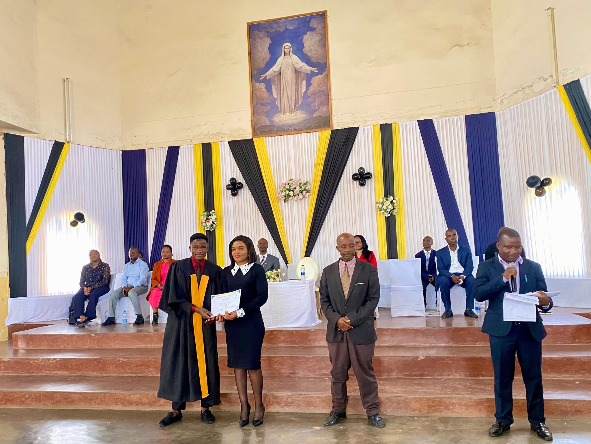 Thirty-two students have today graduated from ECOM Vocational Training Institute (EVTI) at a ceremony held at St. James Catholic Hall in Blantyre